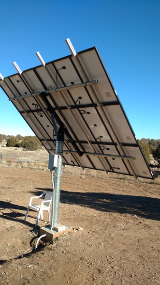 6" galvanized Solar Array Pole Mount